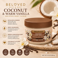 Beloved Coconut & Warm Vanilla| Whipped Body Scrub| 10oz