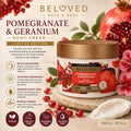 Love beauty and planet beloved vegan Body cream pomegranate & Geranium