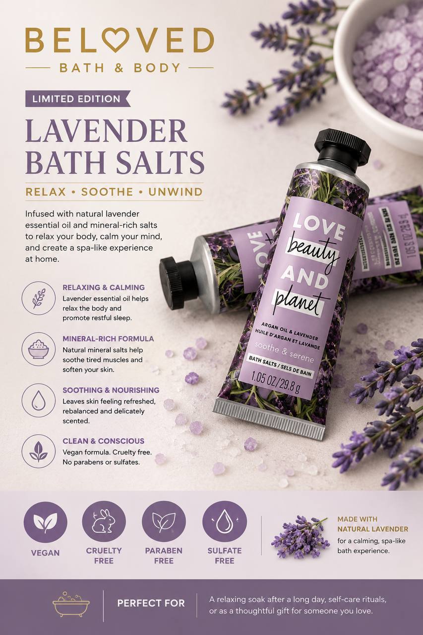 Love beauty & Planet hand lotion argan oil & Lavender 1 oz