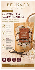 Beloved Coconut & Warm Vanilla Bath Salt Coconut Milk + Essential Oil